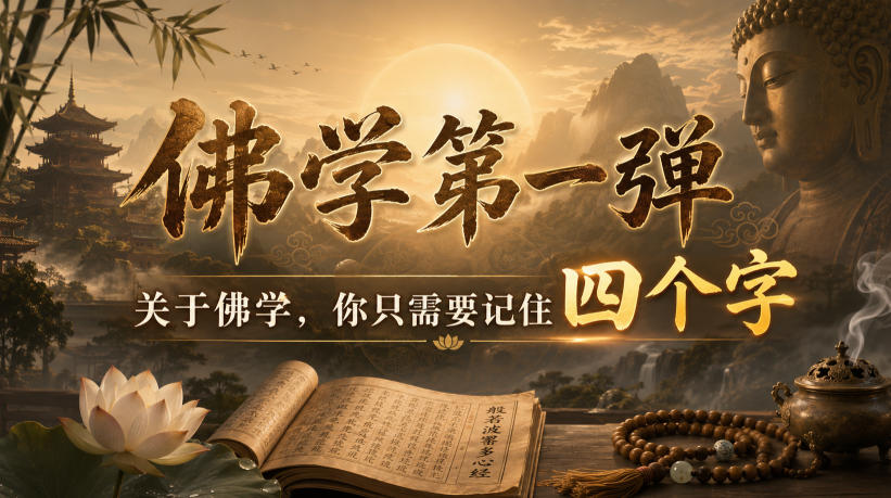 付费文章:佛学第一弹,关于佛学,你只需要记住四个字-智富思维学堂