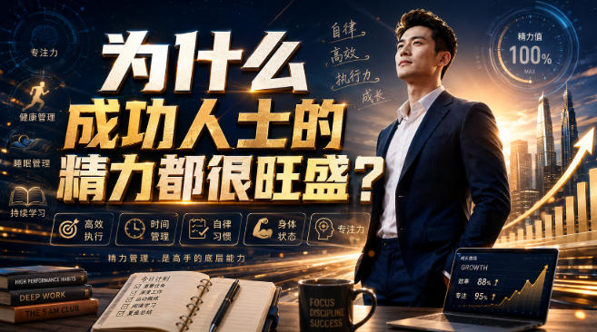 付费文章：为什么成功人士的精力都很旺盛？-智富思维学堂