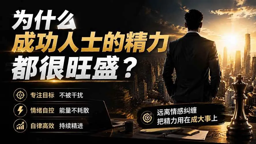 （19754期）付费文章：为什么成功人士的精力都很旺盛？-智富思维学堂