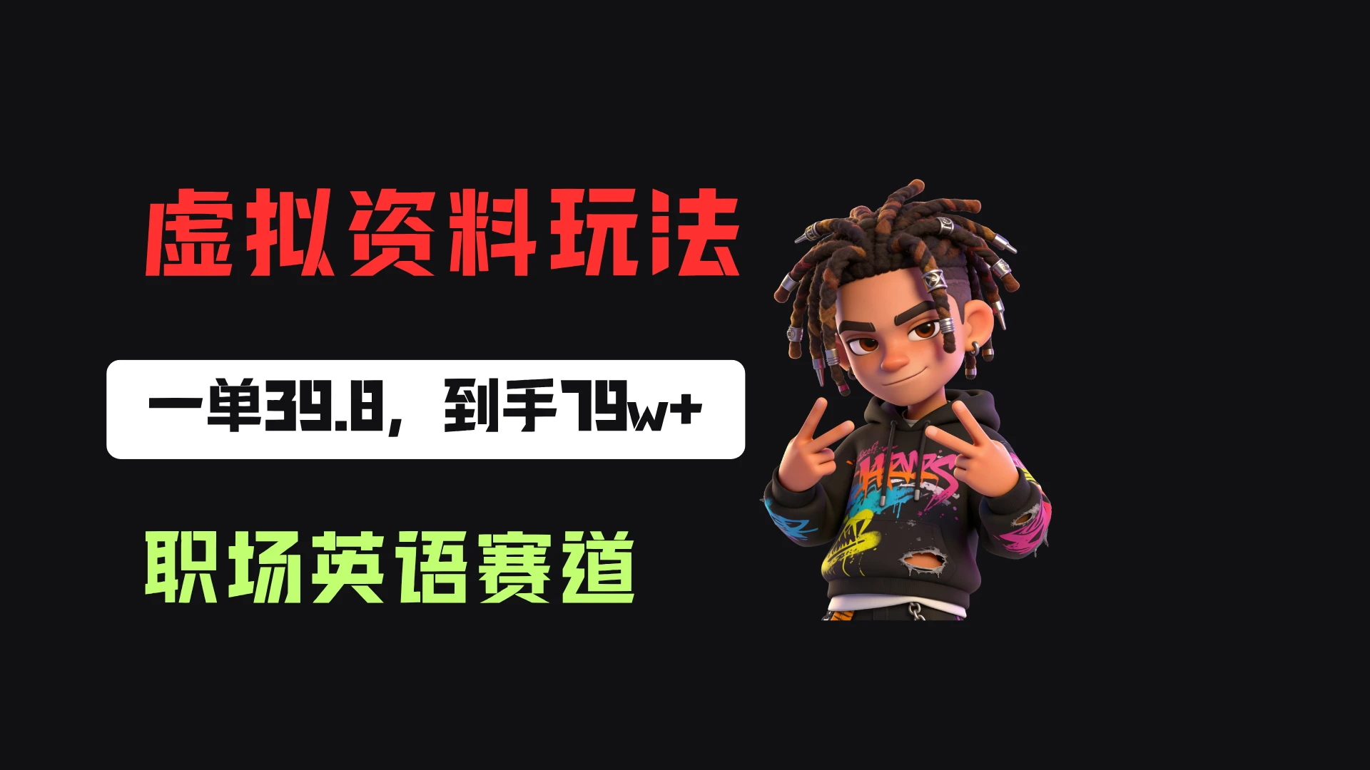 小红书卖职场英语资料,一单39.8,卖了2w+份,到手79w+-智富思维学堂