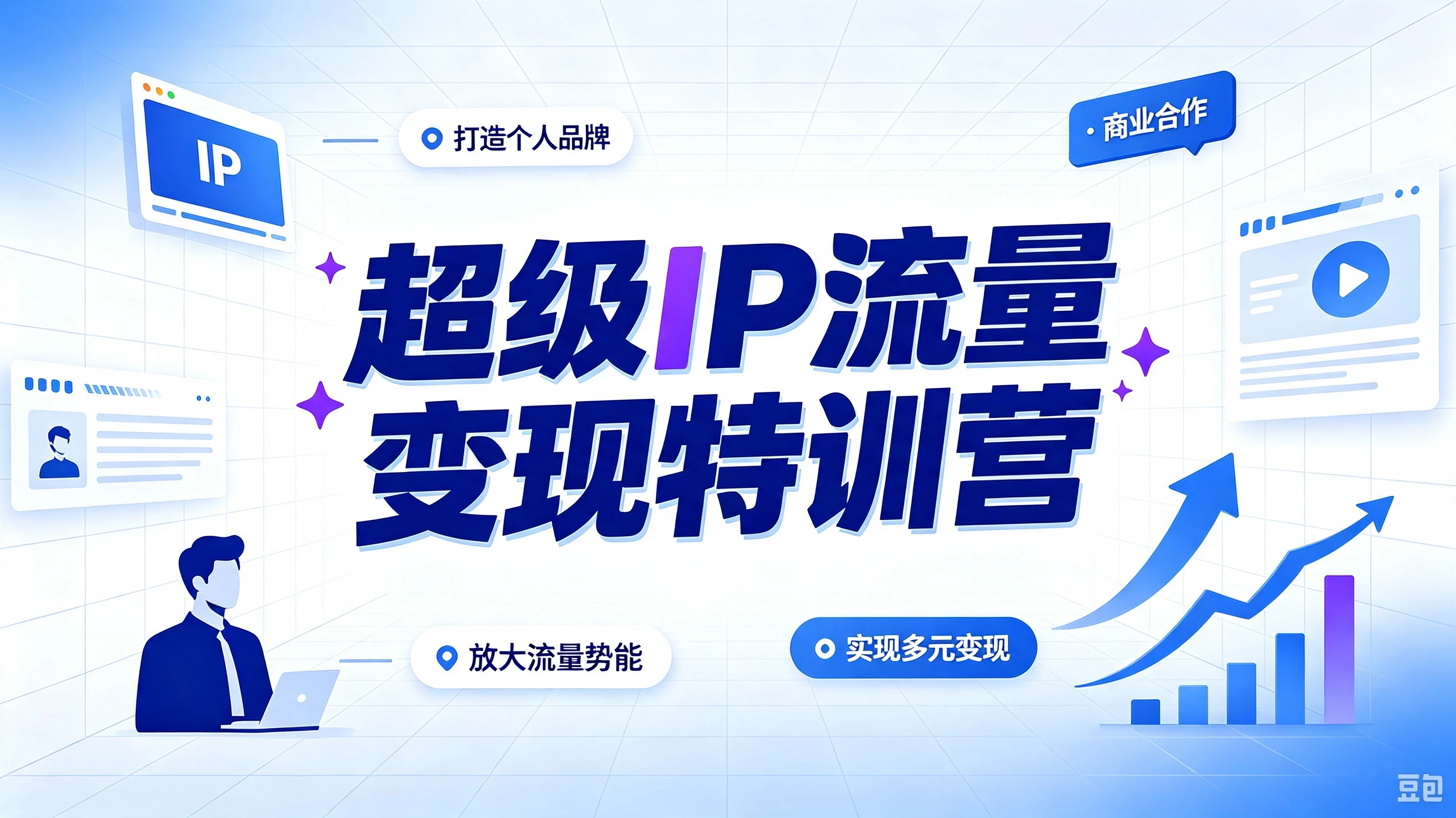 【精】超级IP流量变现特训营,解锁流量增长玩法,打造长效盈利超级IP-智富思维学堂