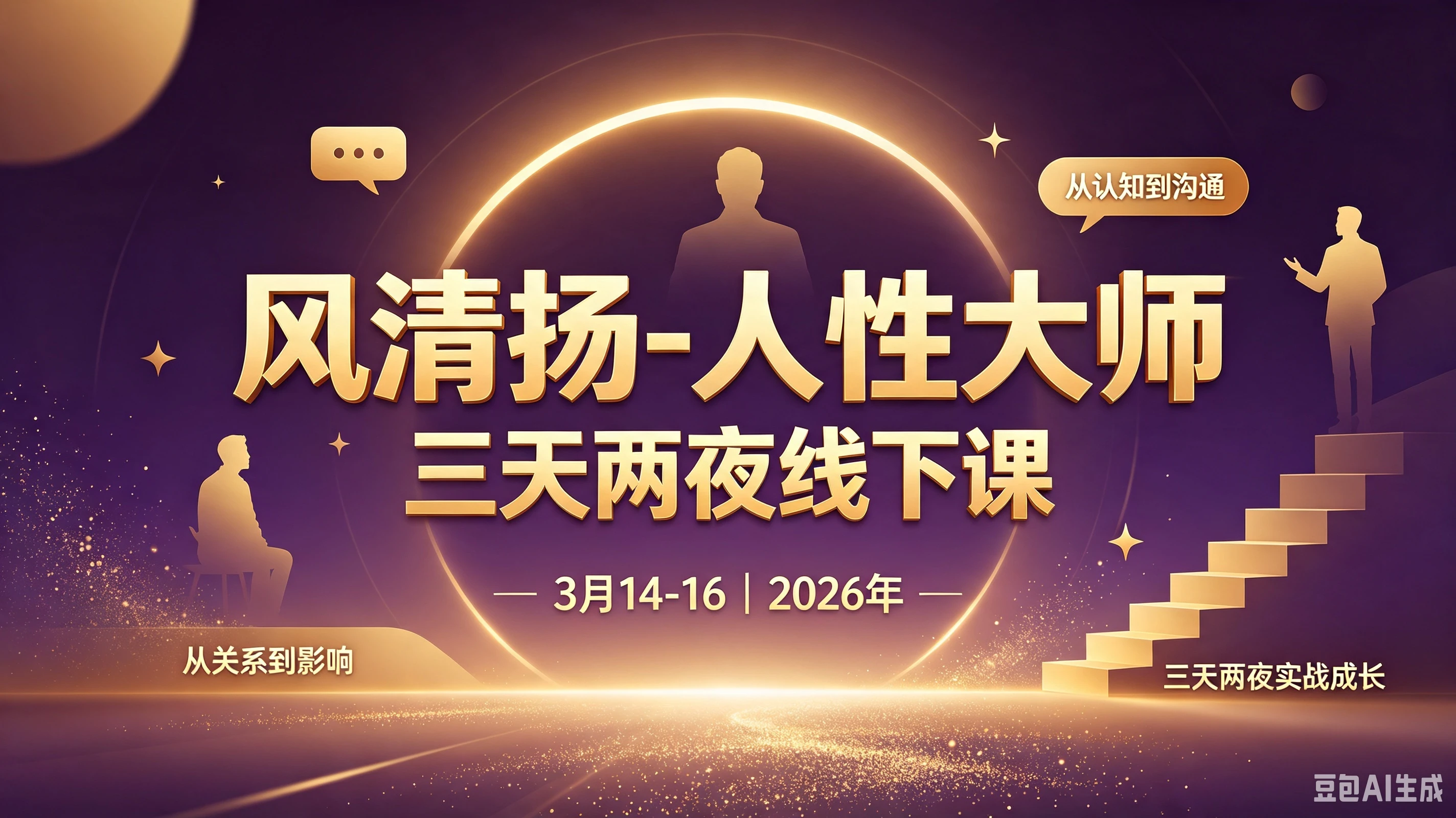 【精】风清扬-人性大师三天两夜3月14-16线下课2026年,拆解人性明暗逻辑,识人避坑,千万粉涨粉+直播百倍变现实战教学-智富思维学堂