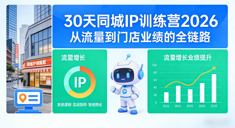 30天同城IP训练营2026年,从流量到门店业绩的全链路(0808更新)-智富思维学堂