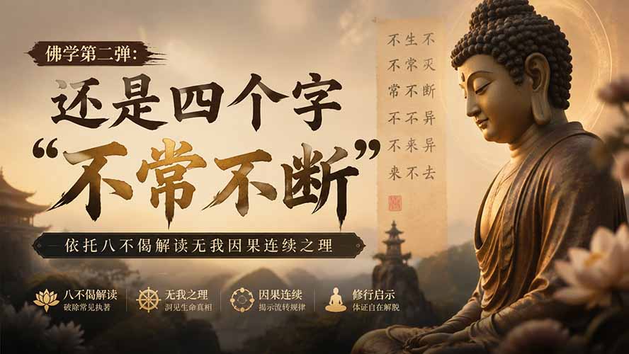 图片[2]-付费文章：佛学第二弹：还是四个字“不常不断”依托八不偈解读无我因果连续之理-智富思维学堂
