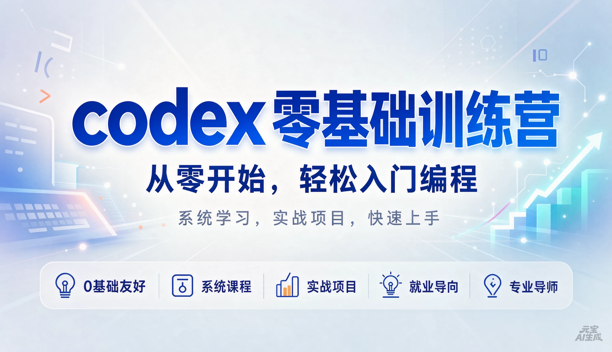codex零基础训练营,从零开始,轻松入门编程,系统学习,实战项目,快速上手-智富思维学堂