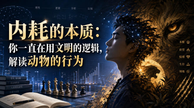 付费文章：内耗的本质：你一直在用文明的逻辑，解读动物的行为-智富思维学堂