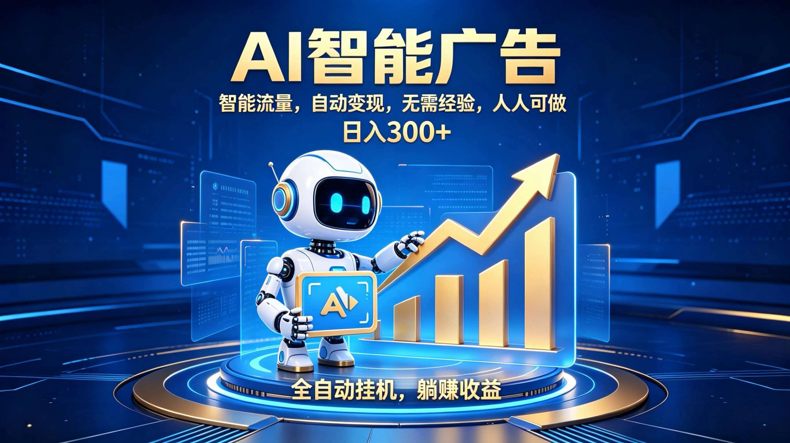 轻资产新赛道，全自动AI广告，打造持续收益-智富思维学堂
