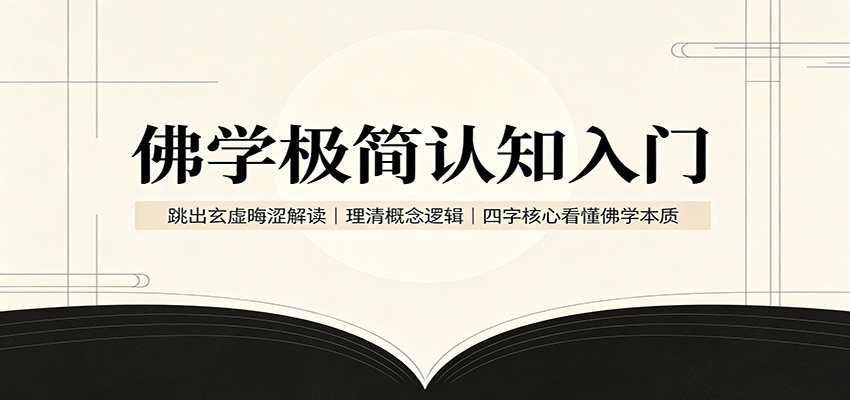 佛学极简认知入门：跳出玄虚晦涩解读，理清概念逻辑，四字核心看懂佛学本质-智富思维学堂