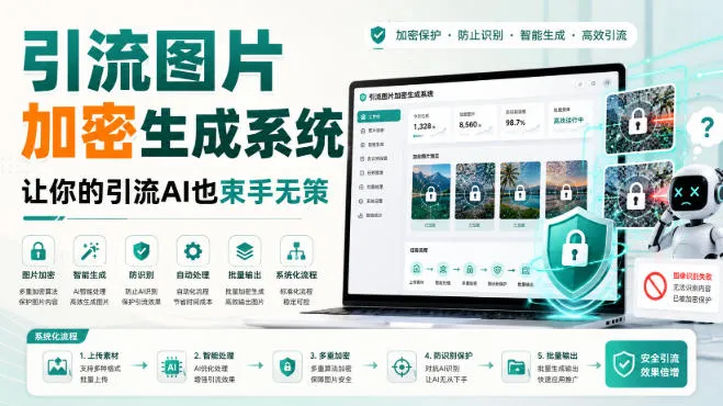 引流图片加密生成系统,让你的引流AI也束手无策-智富思维学堂