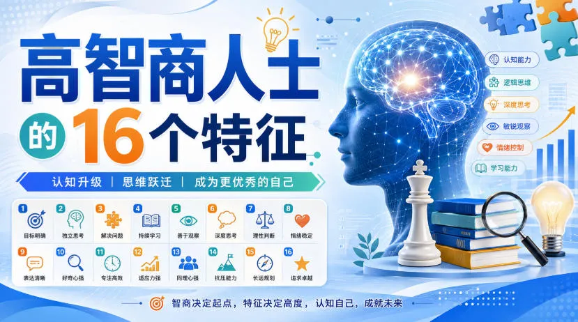 付费文章：高智商人士的16个特征-智富思维学堂