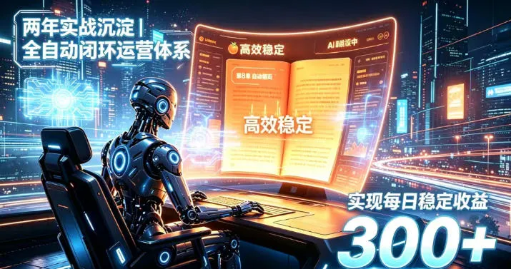 两年实战沉淀|全自动闭环运营体系,实现每日稳定收益300+【揭秘】-智富思维学堂