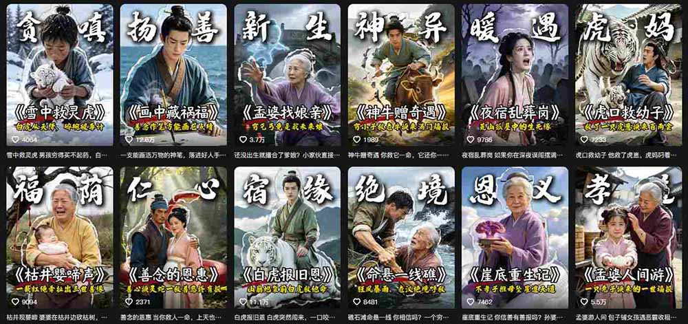图片[3]-抖音AI民间故事账号实战！67W粉丝博主拆解起号、文案、画面与剪辑，分享伙伴计划及广告变现路径，月入10000+-智富思维学堂
