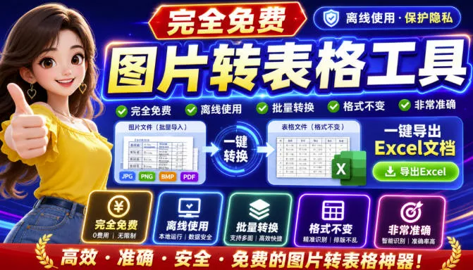 图片表格识别提取工具,支持一键从图片中智能提取表格并导出Excel文件,可离线免网运行,FastTableOCR-智富思维学堂