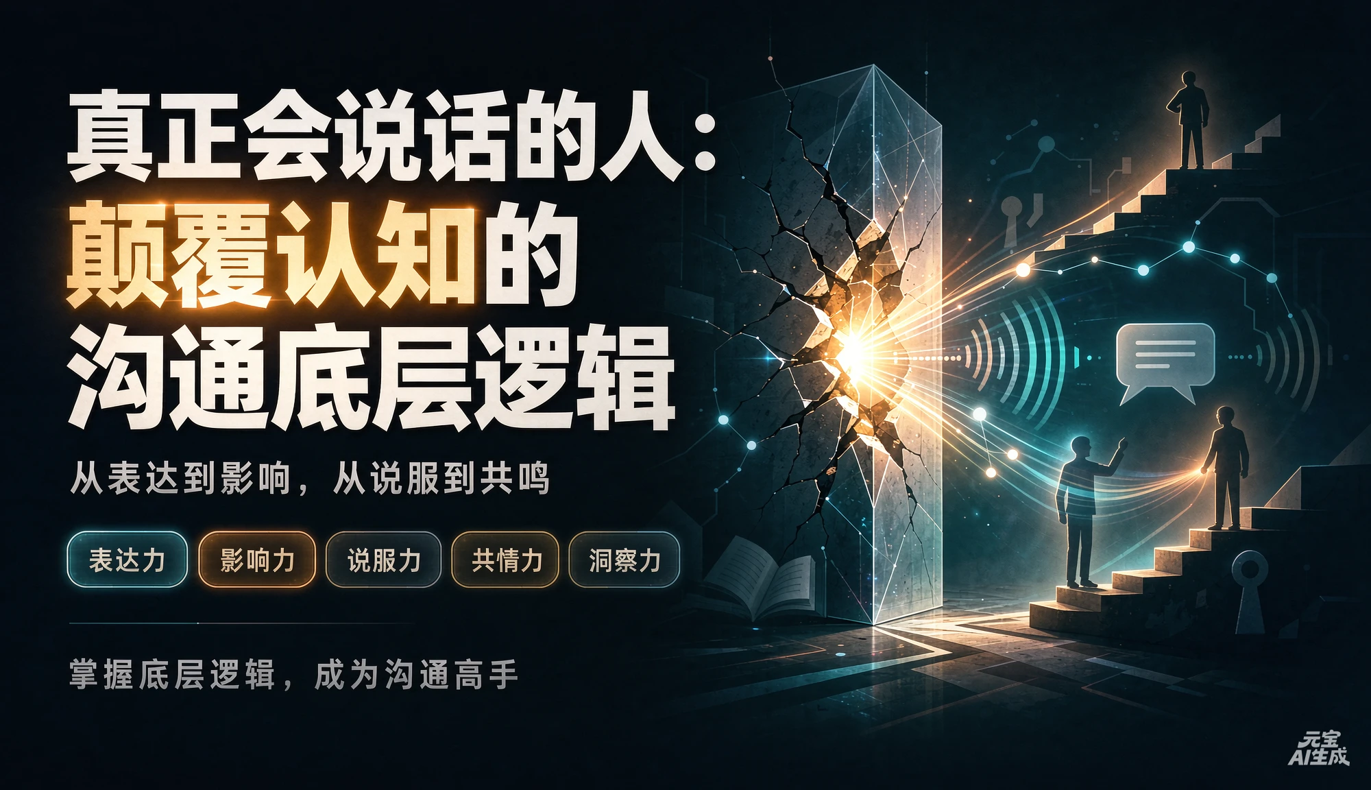 【精】真正会说话的人:颠覆认知的沟通底层逻辑,从表达到影响,从说服到共鸣-智富思维学堂