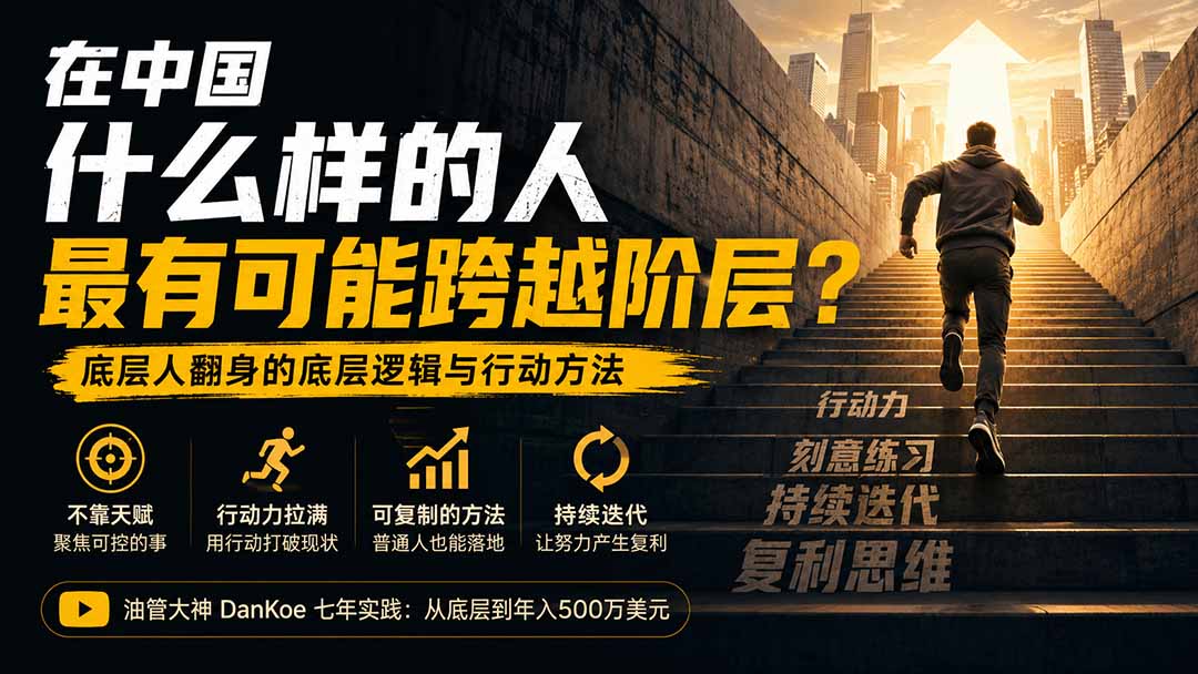 付费文章:在中国什么样的人最有可能跨越阶层?底层人翻身的方法!-智富思维学堂