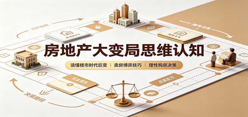 房地产大变局思维认知:读懂楼市时代巨变,卖房博弈技巧,理性购房决策-智富思维学堂