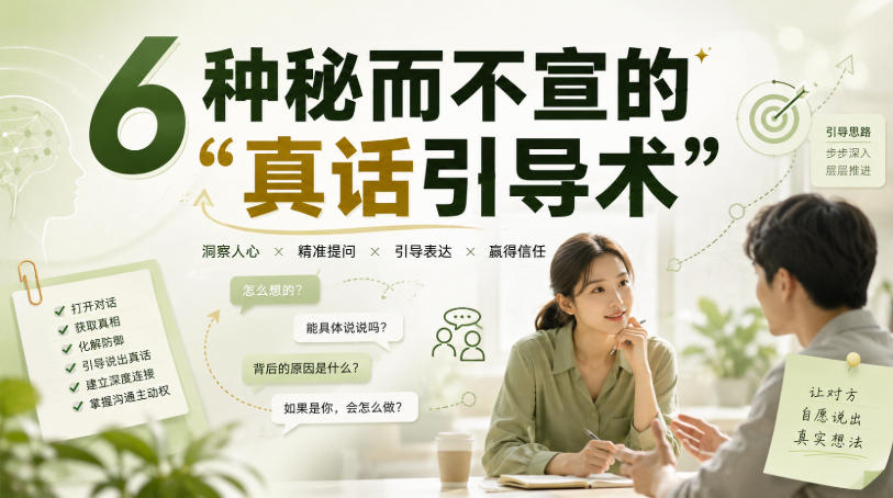 付费文章：6种秘而不宣的“真话引导术”-智富思维学堂