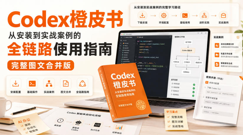 Codex橙皮书，从安装到实战案例的全链路使用指南，完整图文合并版-智富思维学堂