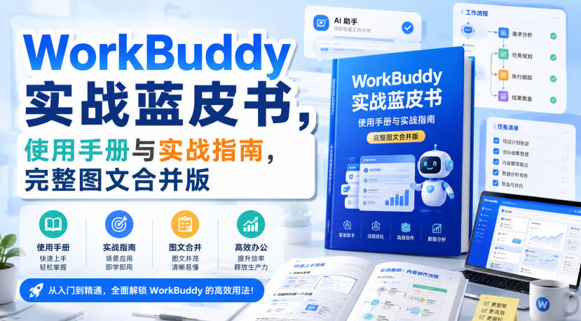 WorkBuddy实战蓝皮书，使用手册与实战指南，完整图文合并版-智富思维学堂