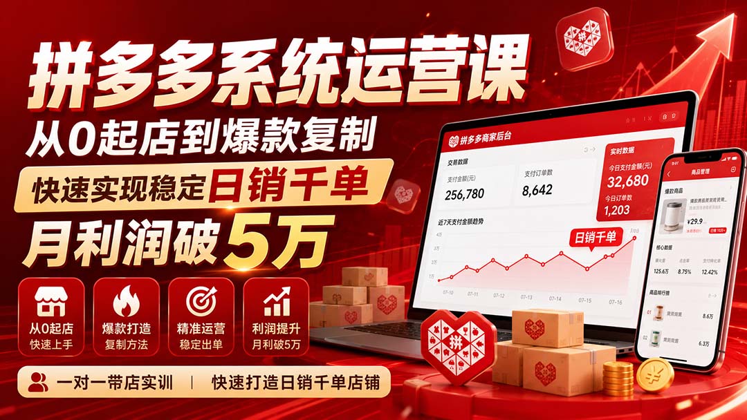 拼多多系统运营课(更新8月-智富思维学堂