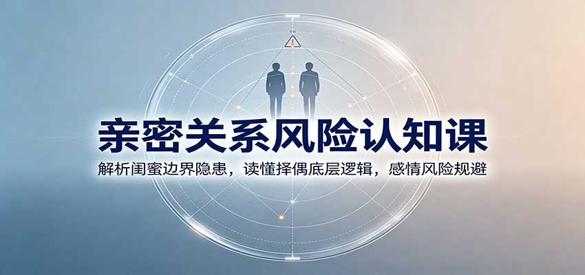 亲密关系风险认知课：解析闺蜜边界隐患，读懂择偶底层逻辑，感情风险规避-智富思维学堂