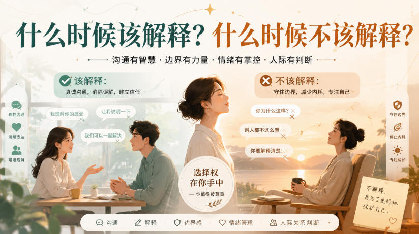 付费文章:什么时候该解释?什么时候不该解释?-智富思维学堂