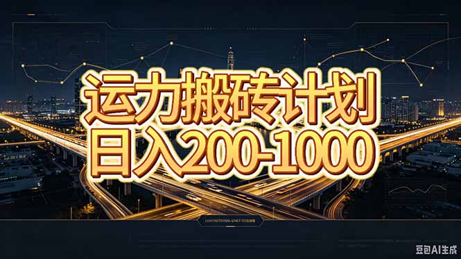 运力搬砖，风口项目。当日收益稳定200-1000。 每天仅需一小时，新人轻松上手。-智富思维学堂