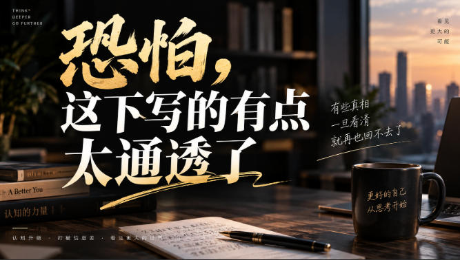 灏泽叔最新付费文章:恐怕,这下写的有点太通透了-智富思维学堂