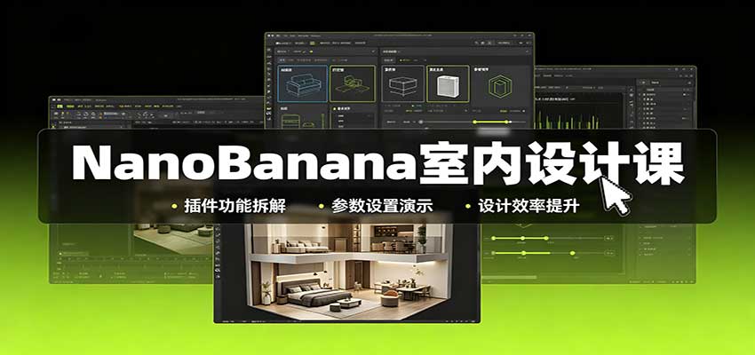 NanoBanana室内设计课：无限画布配置，插件实操，生图改图视频制作-智富思维学堂