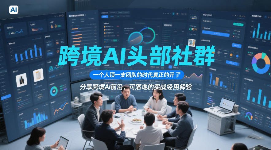跨境AI头部社群，一个人顶一支团队的时代真正的开始了，分享跨境AI前沿，可落地的实战经验(更新09月11日)-智富思维学堂