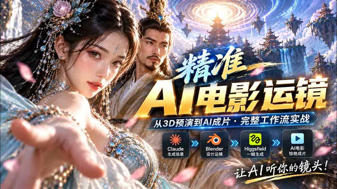 图片[2]-AI视频终于能精准运镜了！Claude + Blender + Higgsfield 免费插件实测-智富思维学堂