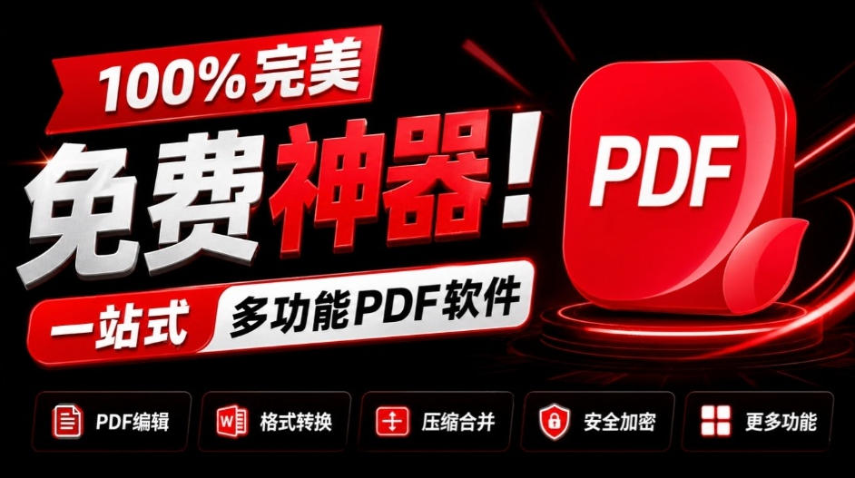 100%完美免费神器!一站式多功能PDF软件,支持PDF格式转换压缩编辑等,简约无广告,太Nice了JOPDF