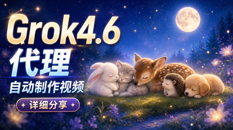 Grok 4.6代理自动制作视频!从提示词到成片全流程详细分享|AI Agent实操分享-智富思维学堂