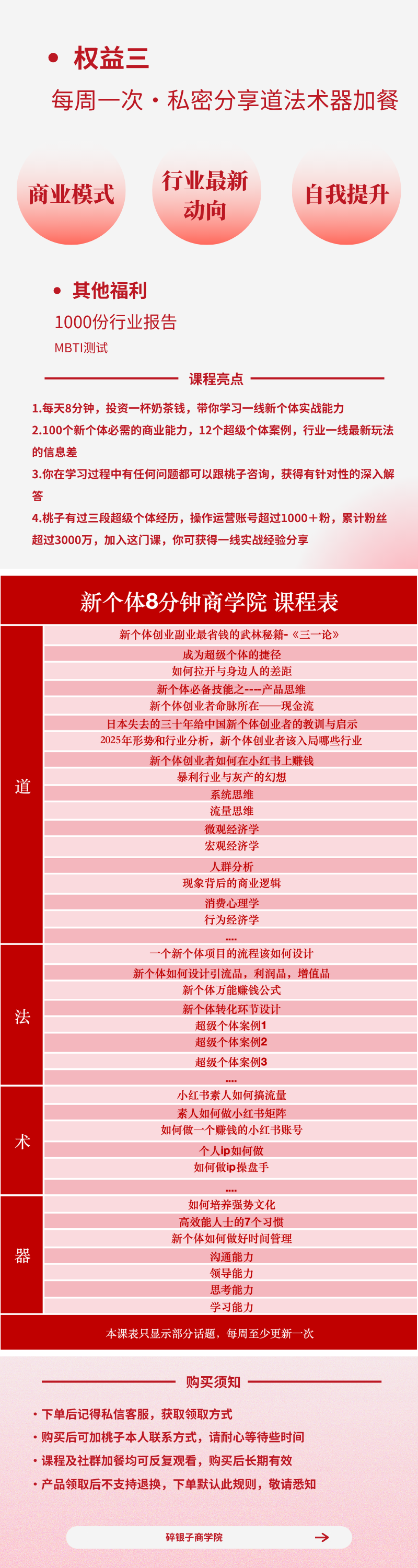 图片[4]-AI+新个体创业必修课-更新0922｜道法术器｜商业逻辑·小红书流量·AI智能体｜低成本打造个人变现小生意全套教学-智富思维学堂