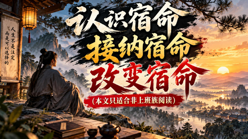 某公众号付费文章:认识宿命,接纳宿命,改变宿命(本文只适合非上班族阅读)-智富思维学堂