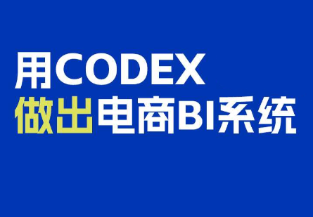 电商108将·用Codex做出电商BI系统-智富思维学堂