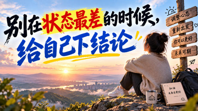 某公众号付费文章:别在状态最差的时候,给自己下结论-智富思维学堂