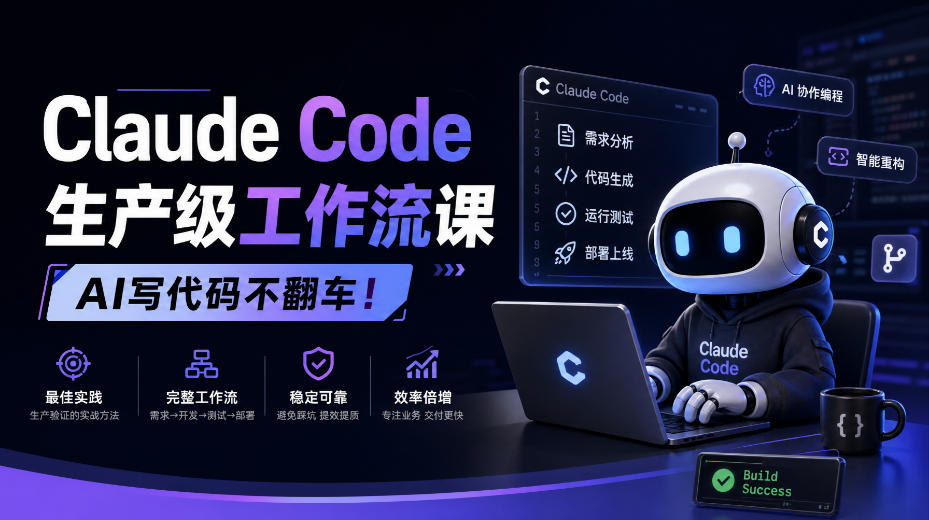 Claude Code生产级工作流课,AI写代码不翻车!【原创双语字幕】-智富思维学堂