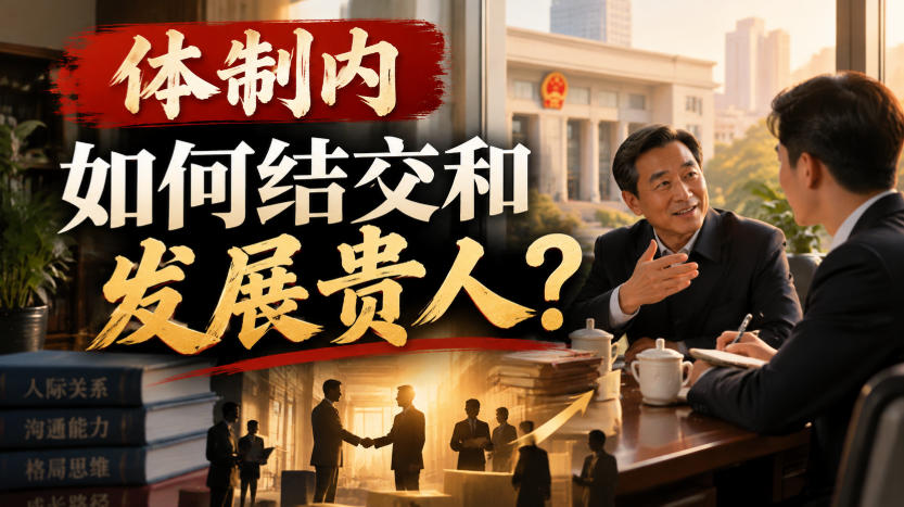 某公众号付费文章:体制内,如何结交和发展贵人?-智富思维学堂