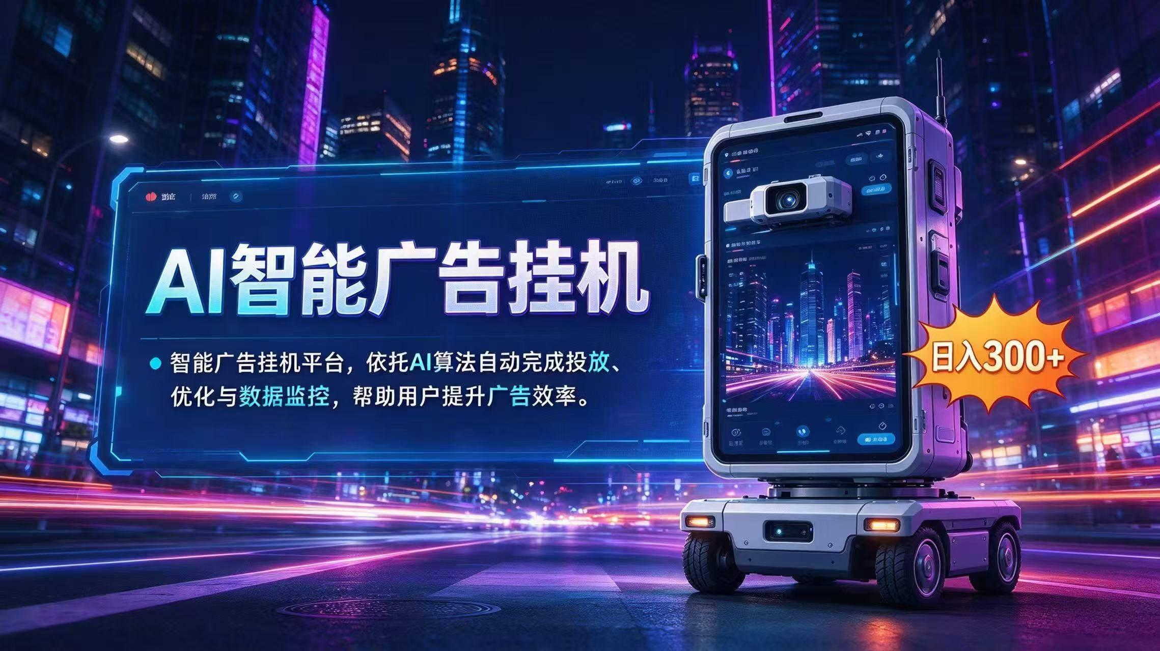AI 智能广告挂机|AI 自动运行,轻松托管广告任务-智富思维学堂