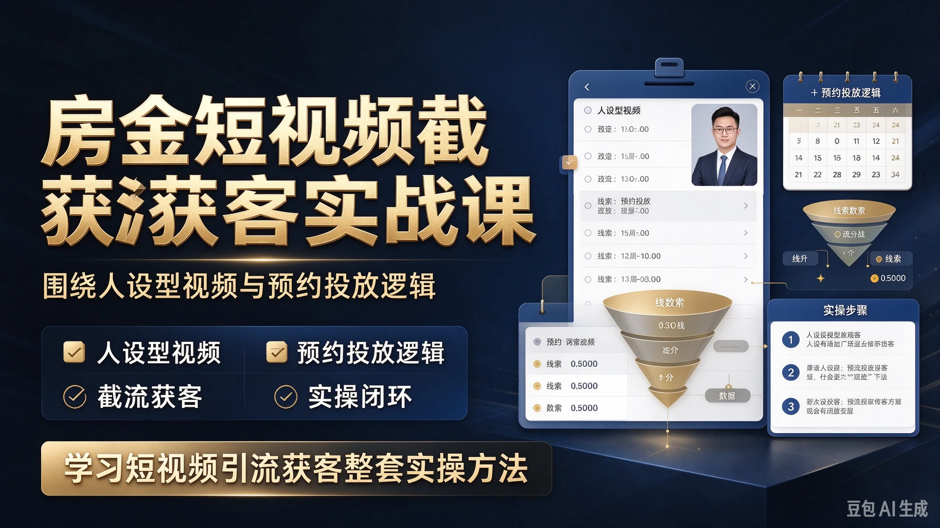【精】房金短视频截流获客侧重实战落地,围绕人设型视频与预约投放逻辑,学习短视频引流获客整套实操方法-副业吧 【精】房金短视频截流获客侧重实战落地,围绕人设型视频与预约投放逻辑,学习短视频引流获客整套实操方法-副业吧