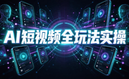 AI短视频全玩法实操(剪辑+带货+数字人+漫剧+短剧)-智富思维学堂