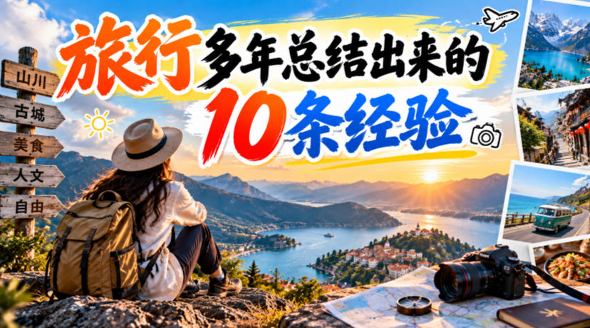 付费文章:旅行多年总结出来的10条经验-智富思维学堂