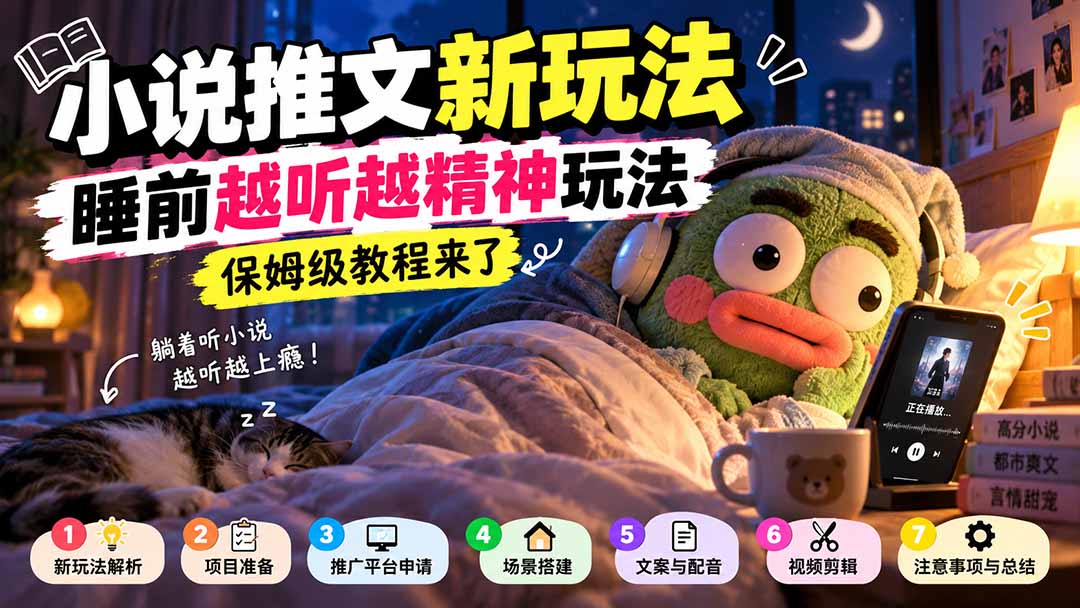 图片[2]-小说推文新玩法，睡前越听越精神玩法，保姆级教程来了-智富思维学堂