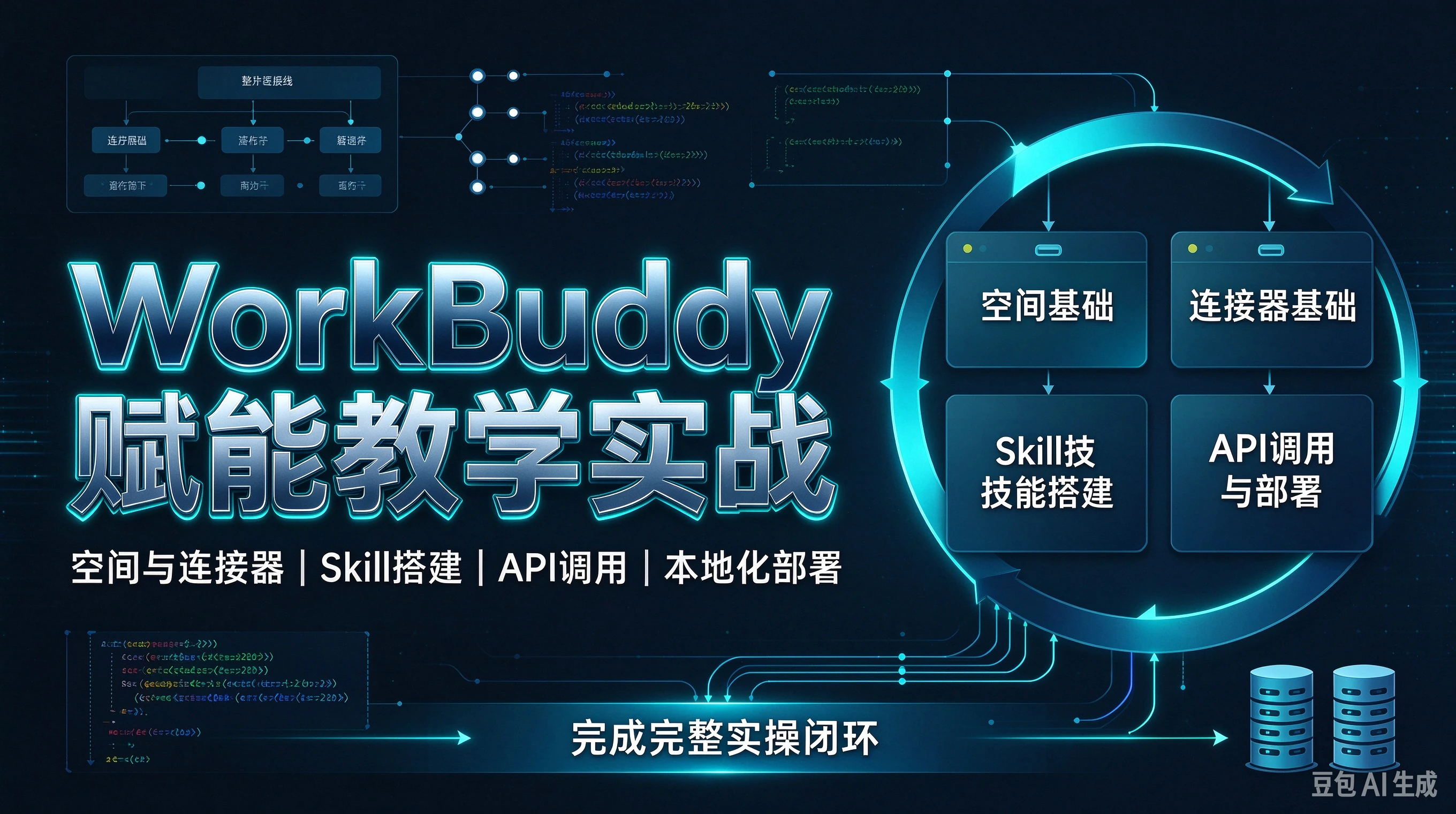 【精】WorkBuddy赋能教学实战，带你掌握空间与连接器基础，自主搭建各类skill技能，完成API调用与本地化部署的完整实操闭环-智富思维学堂