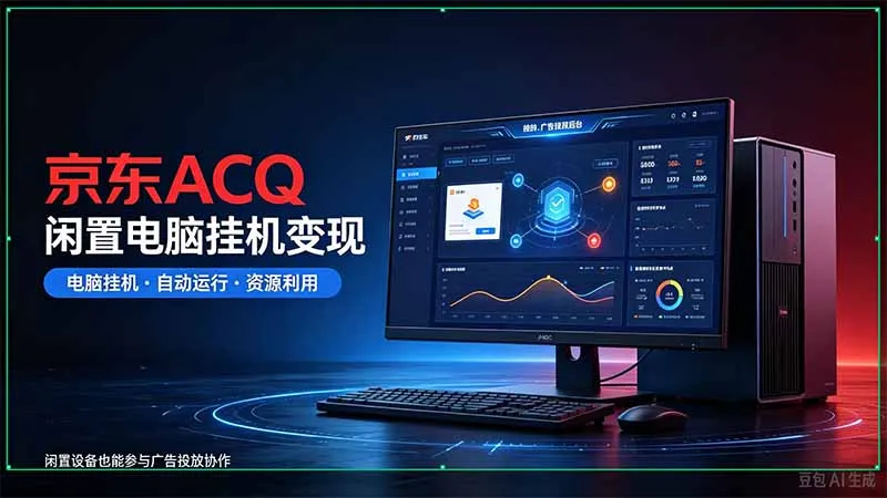京东ACQ是什么?闲置电脑挂机采集项目拆解-智富思维学堂