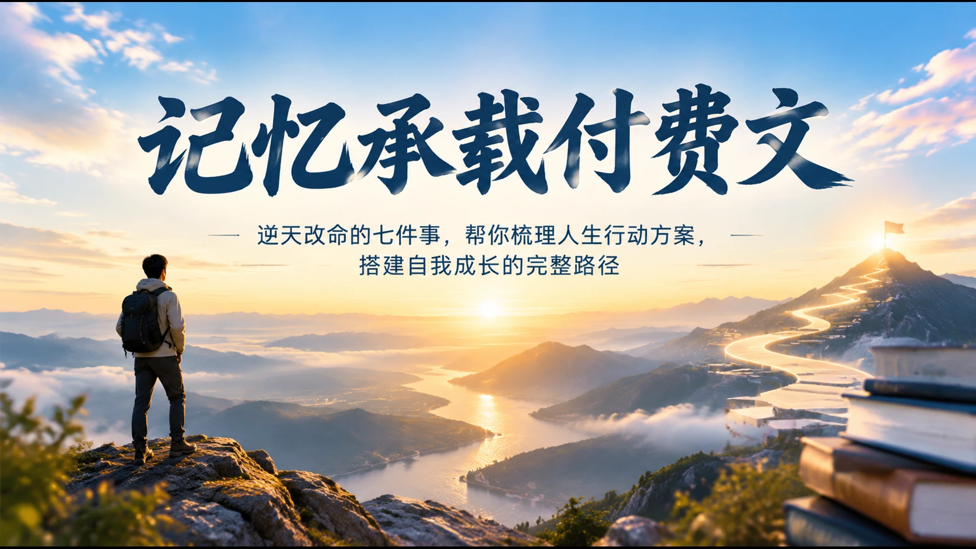 记忆承载付费文：逆天改命的七件事，帮你梳理人生行动方案，搭建自我成长的完整路径-智富思维学堂