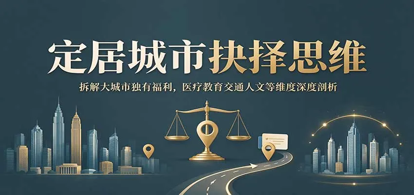 定居城市抉择思维：拆解大城市独有福利，医疗教育交通人文等维度深度剖析-智富思维学堂