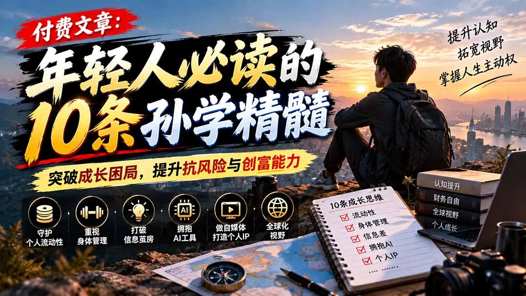 图片[2]-付费文章：年轻人必读的10条孙学精髓，突破成长困局，提升抗风险与创富能力-智富思维学堂
