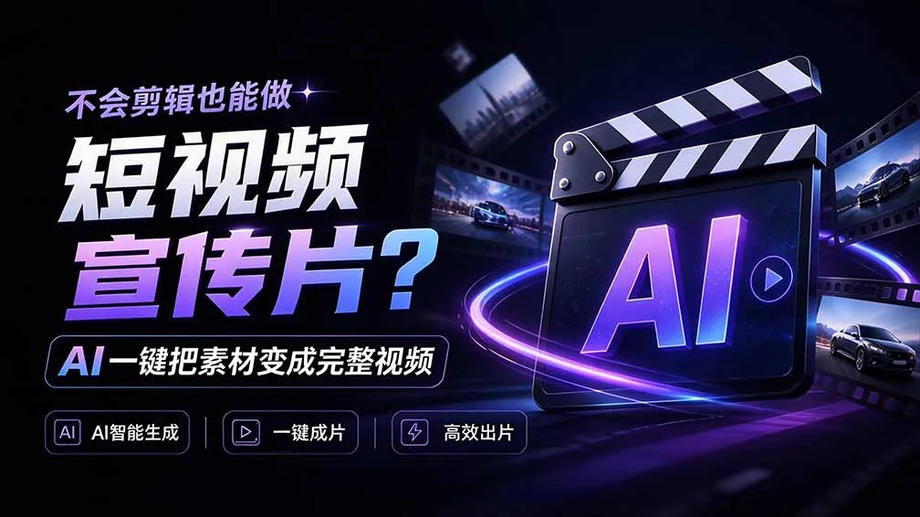 我跪下来了!不会剪辑也能做短视频宣传片? AI 一键把素材变成完整视频,真是神奇,OpenFilm 超省事-智富思维学堂